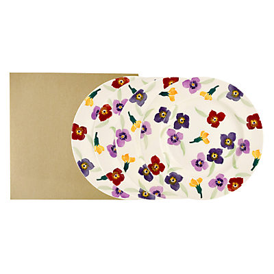 Emma Bridgewater Wallflower 22cm Plate, Set of 4 Emma Bridgewater Wallflower 22cm Plate, Set of 4